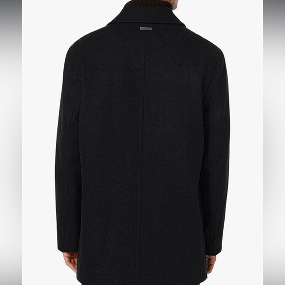 Andrew Marc mens Burnett Melton Wool Pea Coat - Picture 2 of 10